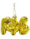 Load image into Gallery viewer, Gold Bubble Letter Sorority Ornament