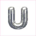 Load image into Gallery viewer, Silver Bubble Letters Needlepoint Canvas