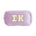Load image into Gallery viewer, Chenille Sorority Cosmetic Bag
