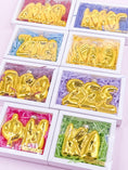 Load image into Gallery viewer, Gold Bubble Letter Sorority Ornament
