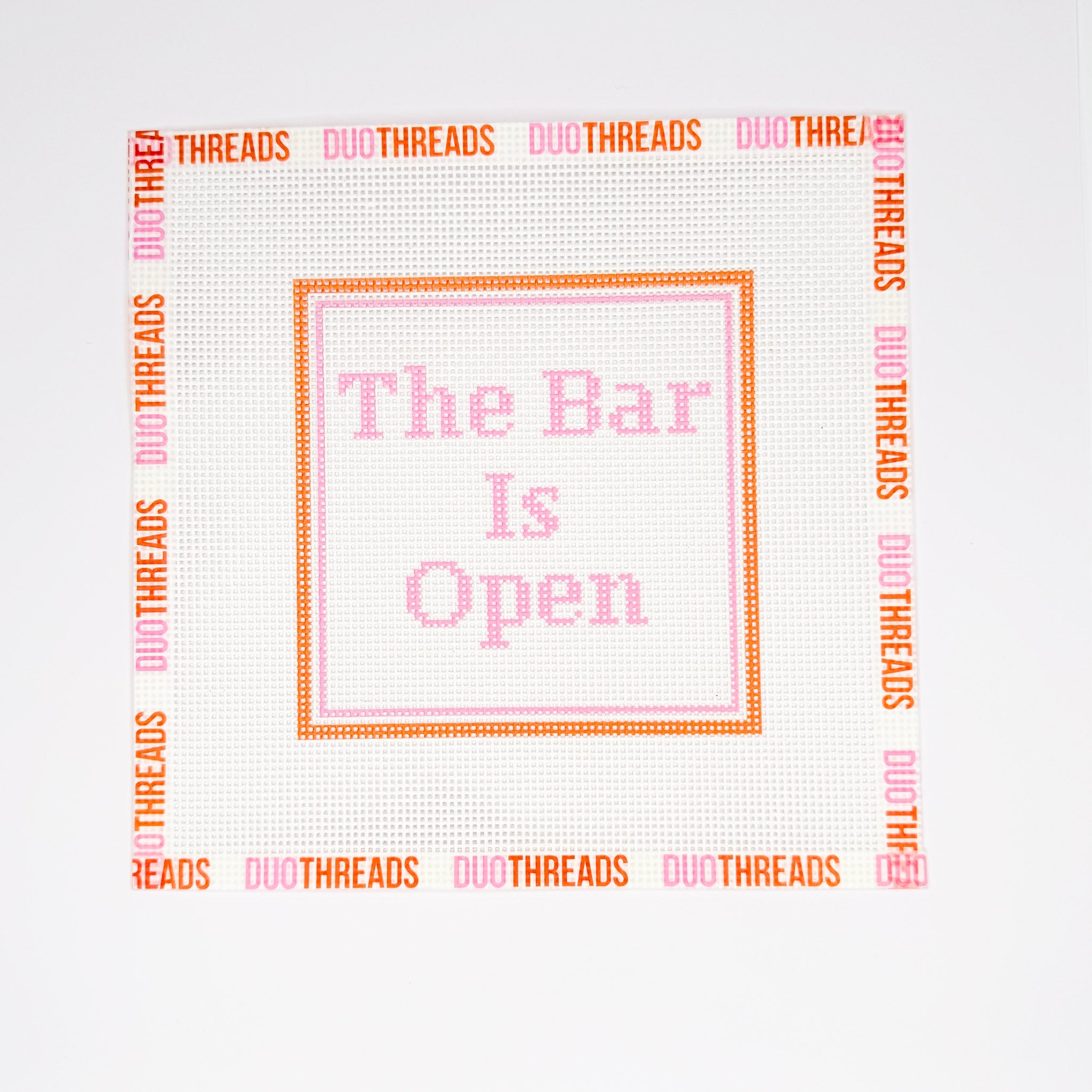 The Bar is Open Needlepoint Canvas