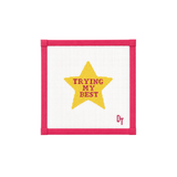Trying My Best Needlepoint Canvas