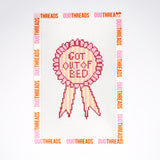 Got Out of Bed Award Ribbon Needlepoint Canvas