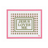 Jesus Loves Me Needlepoint Canvas