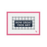 How Great Thou Art Needlepoint Canvas