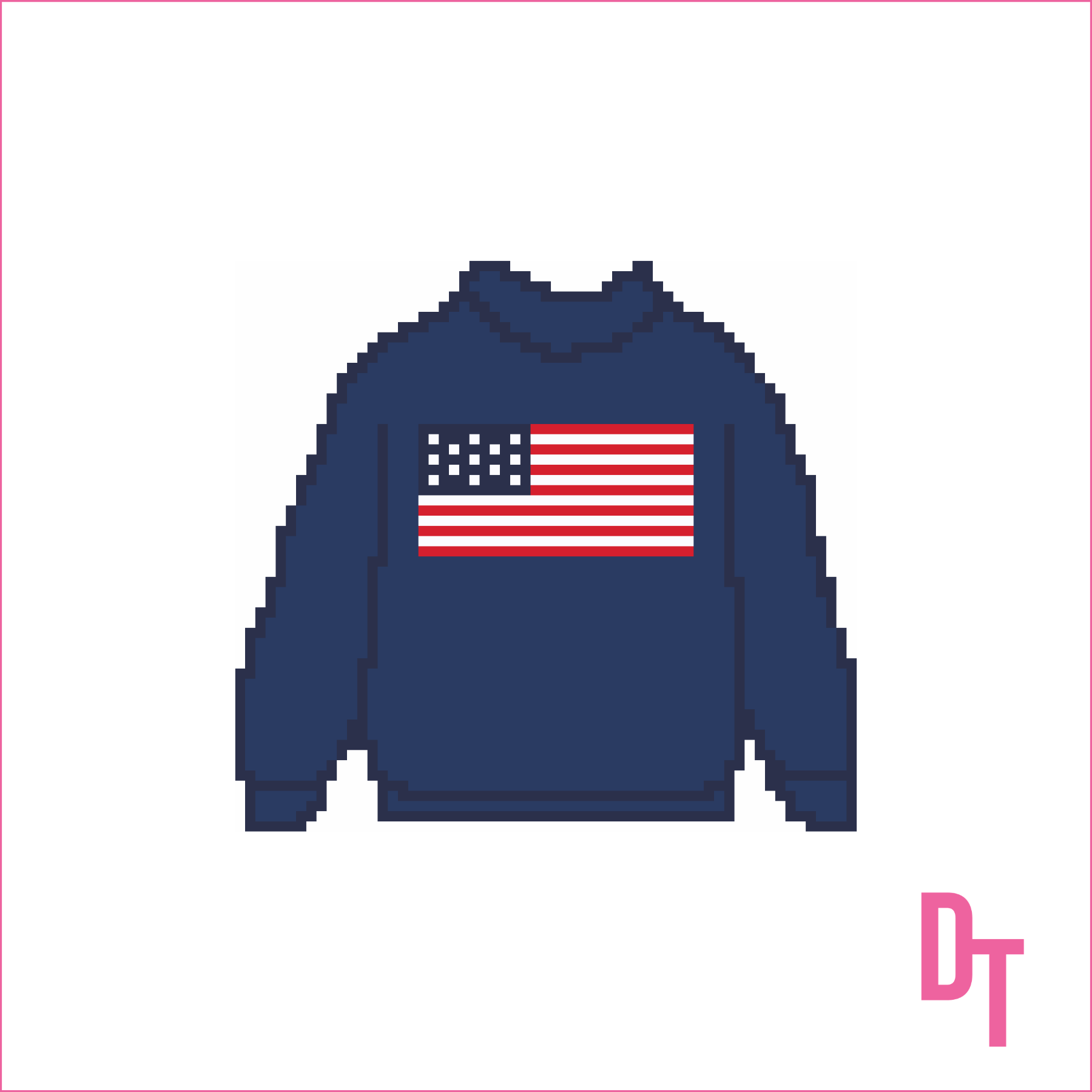 USA Sweater Needlepoint Canvas