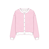 Campus Stripe Oversized Cardigan