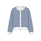 Campus Stripe Oversized Cardigan