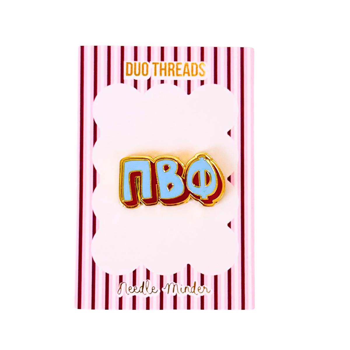 Sorority Bubble Letter Needle Minder