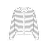 Campus Stripe Oversized Cardigan