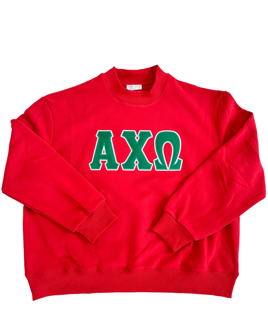 Classic Twill Mock Neck Crew