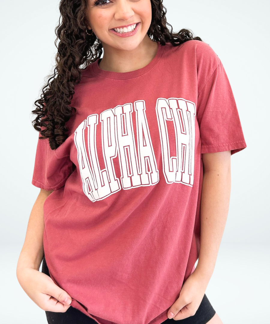 Varsity Arch Puff Tee