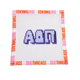 Sorority Bubble Letter Needlepoint Canvas