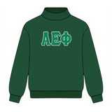 Classic Twill Mock Neck Crew