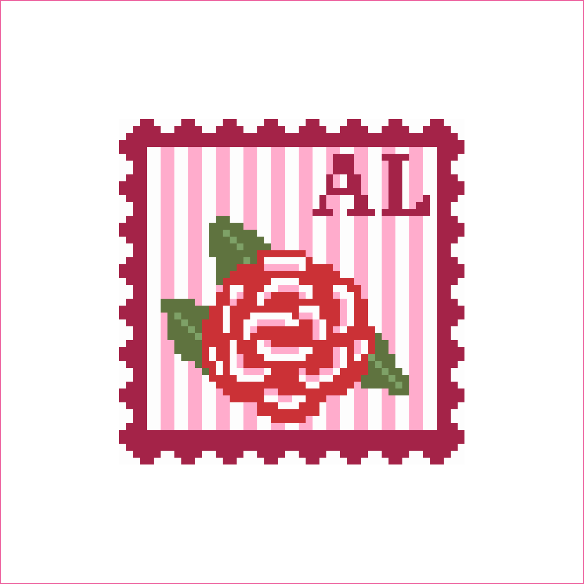 Postmarked: Alabama Needlepoint Canvas