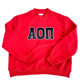 Classic Twill Mock Neck Crew