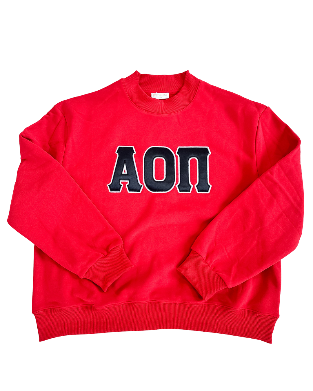 Classic Twill Mock Neck Crew