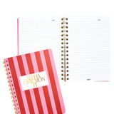 Stripe Sorority Notebook