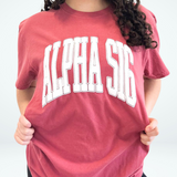 Varsity Arch Puff Tee (Smaller Sororitites)