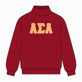 Classic Twill Mock Neck Crew