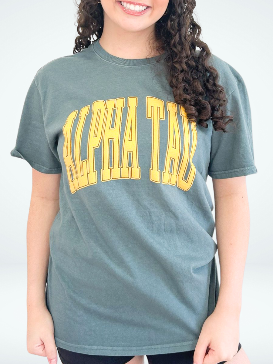 Varsity Arch Puff Tee (Smaller Sororitites)