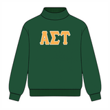 Classic Twill Mock Neck Crew