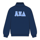 Classic Twill Mock Neck Crew