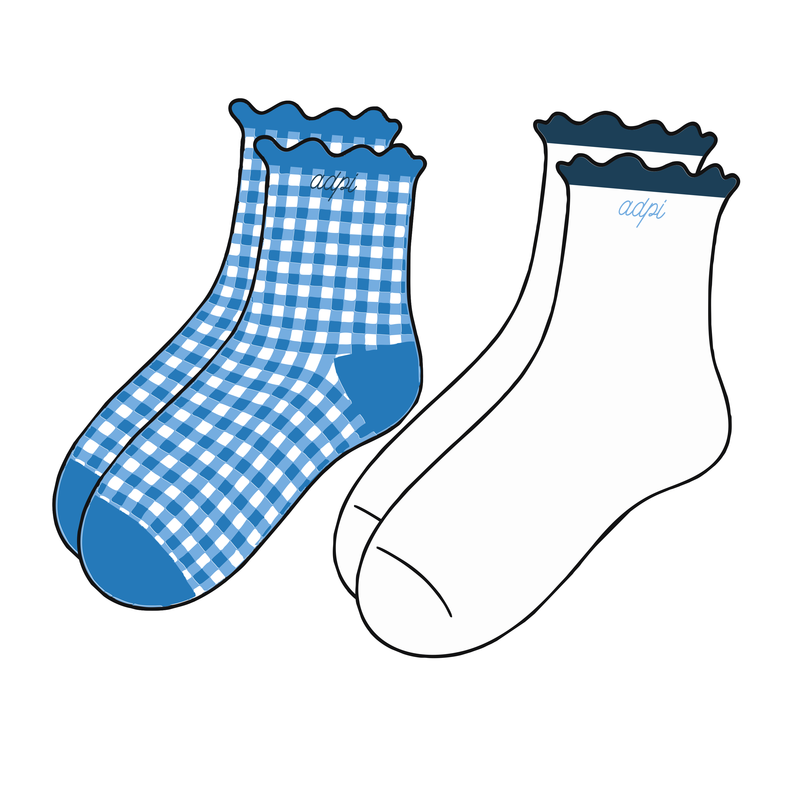 Gingham & Grace Sorority Sock Set - PREORDER