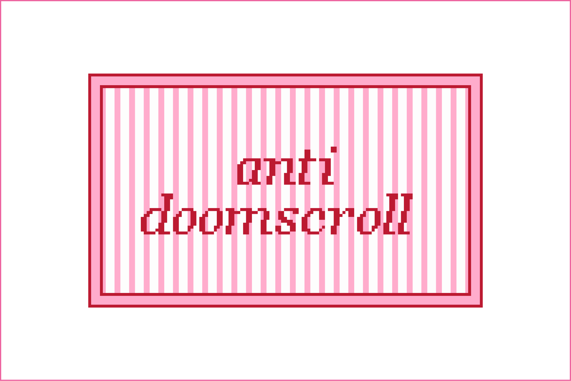 Anti Doom Scroll Needlepoint Canvas