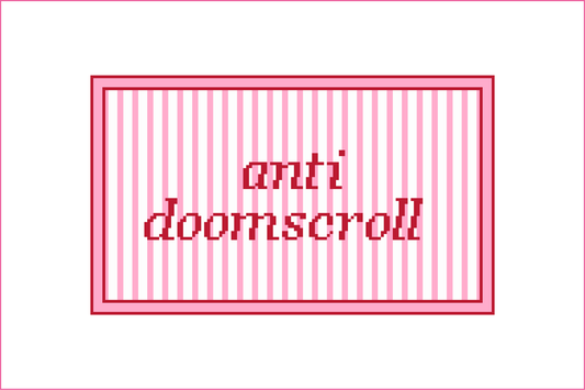 Anti Doom Scroll Needlepoint Canvas