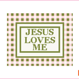 Jesus Loves Me Needlepoint Canvas
