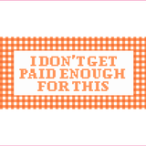 I Don't Get Paid Enough For This Needlepoint Canvas