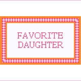 Favorite Daughter Needlepoint Canvas