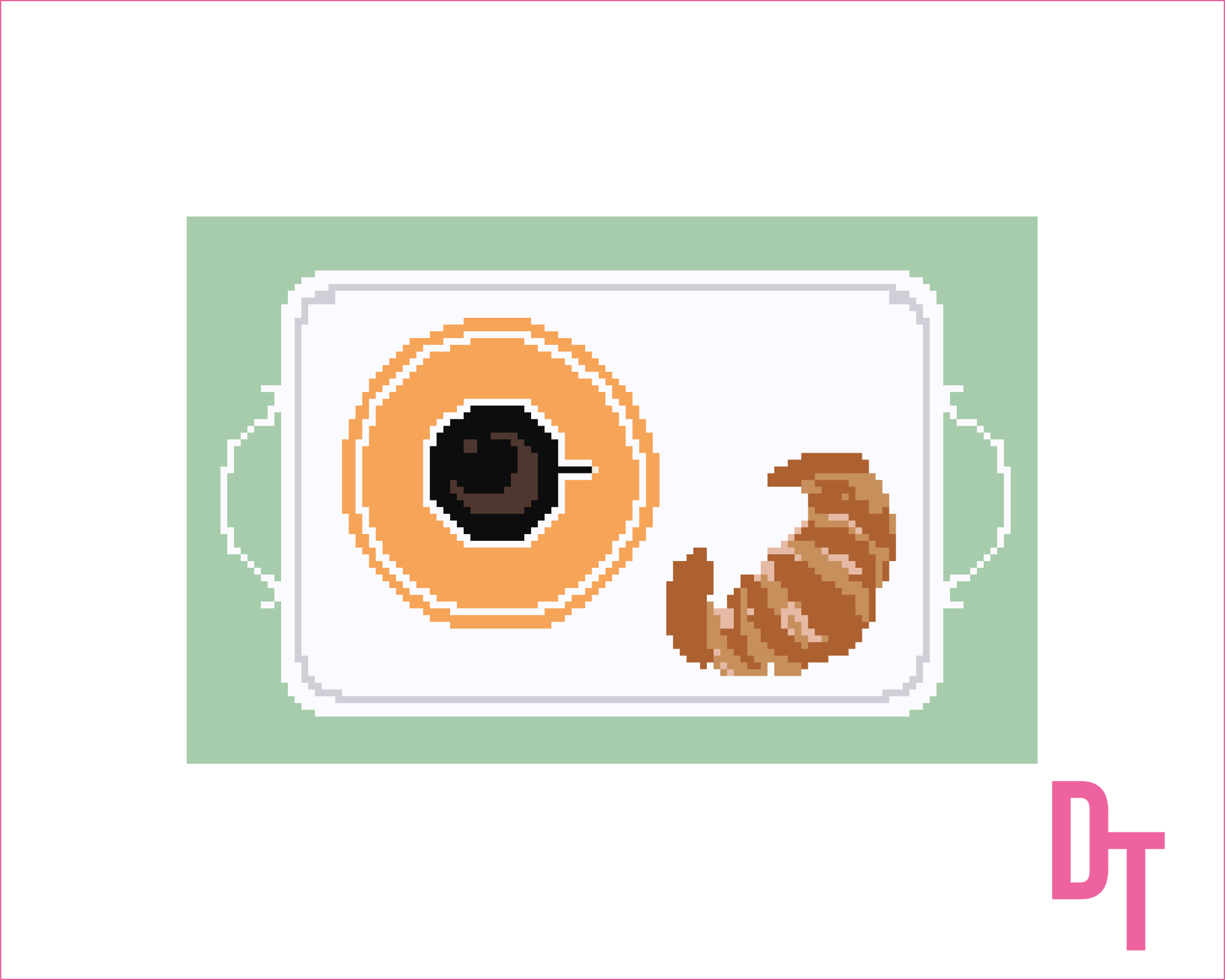 Continental Breakfast Needlepoint Canvas