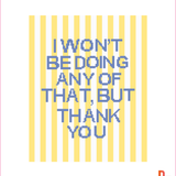 But Thank You Needlepoint Canvas