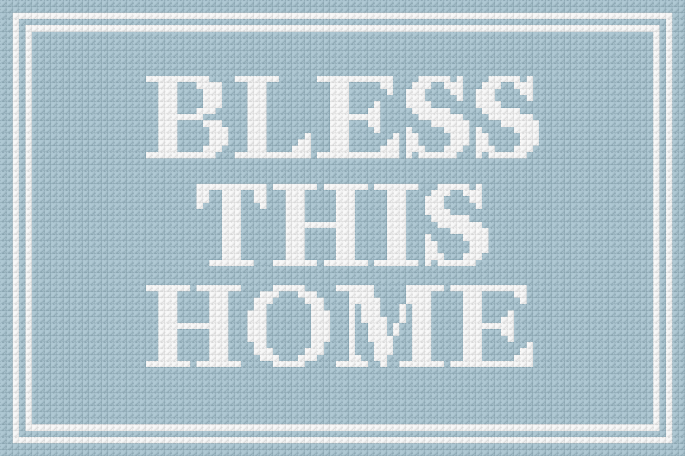 Bless This Home Needlepoint Canvas