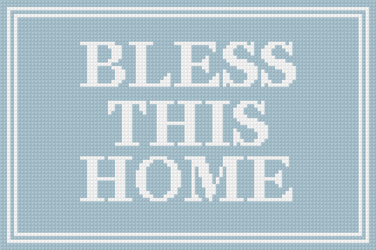 Bless This Home Needlepoint Canvas