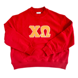 Classic Twill Mock Neck Crew