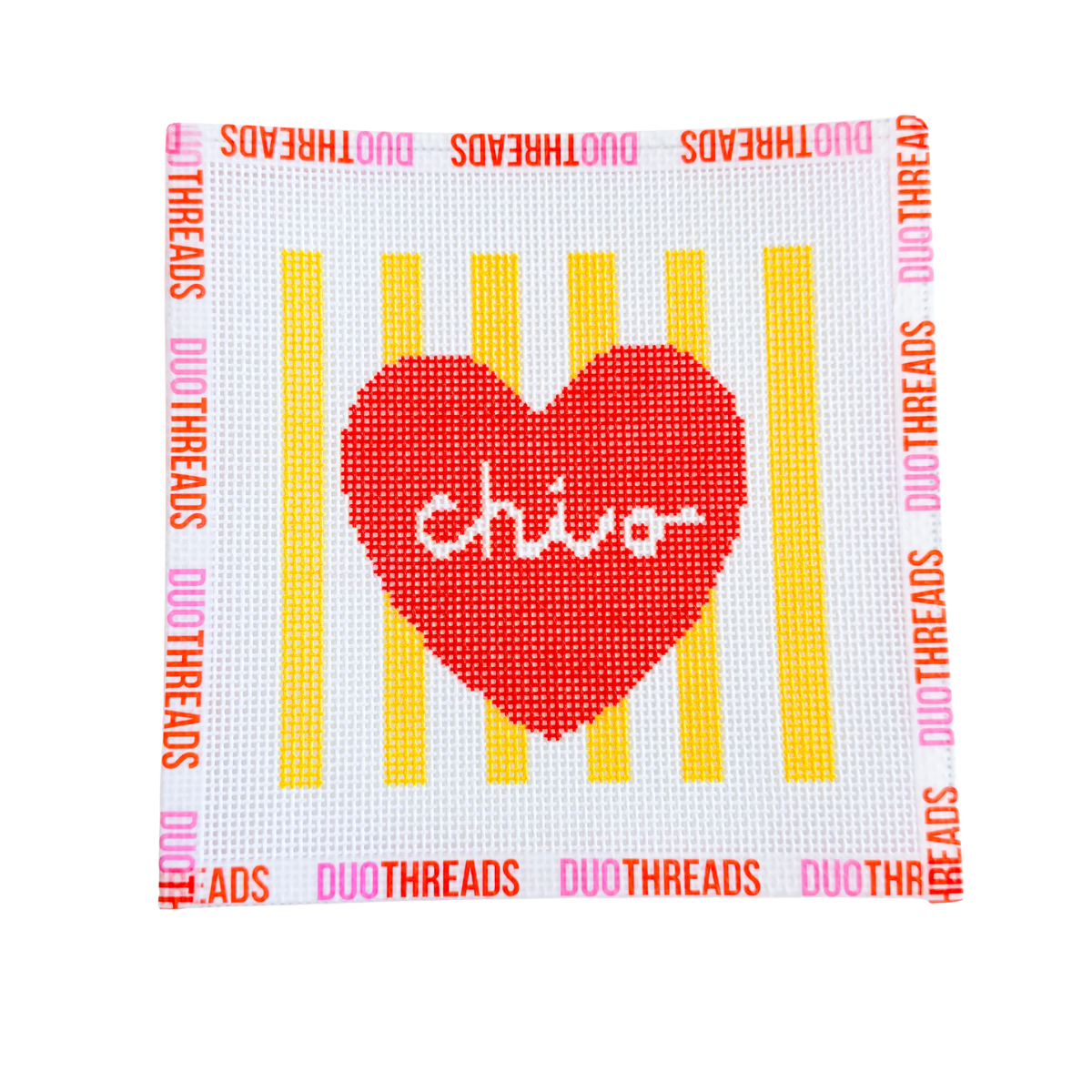 Sorority Heart Needlepoint Canvas