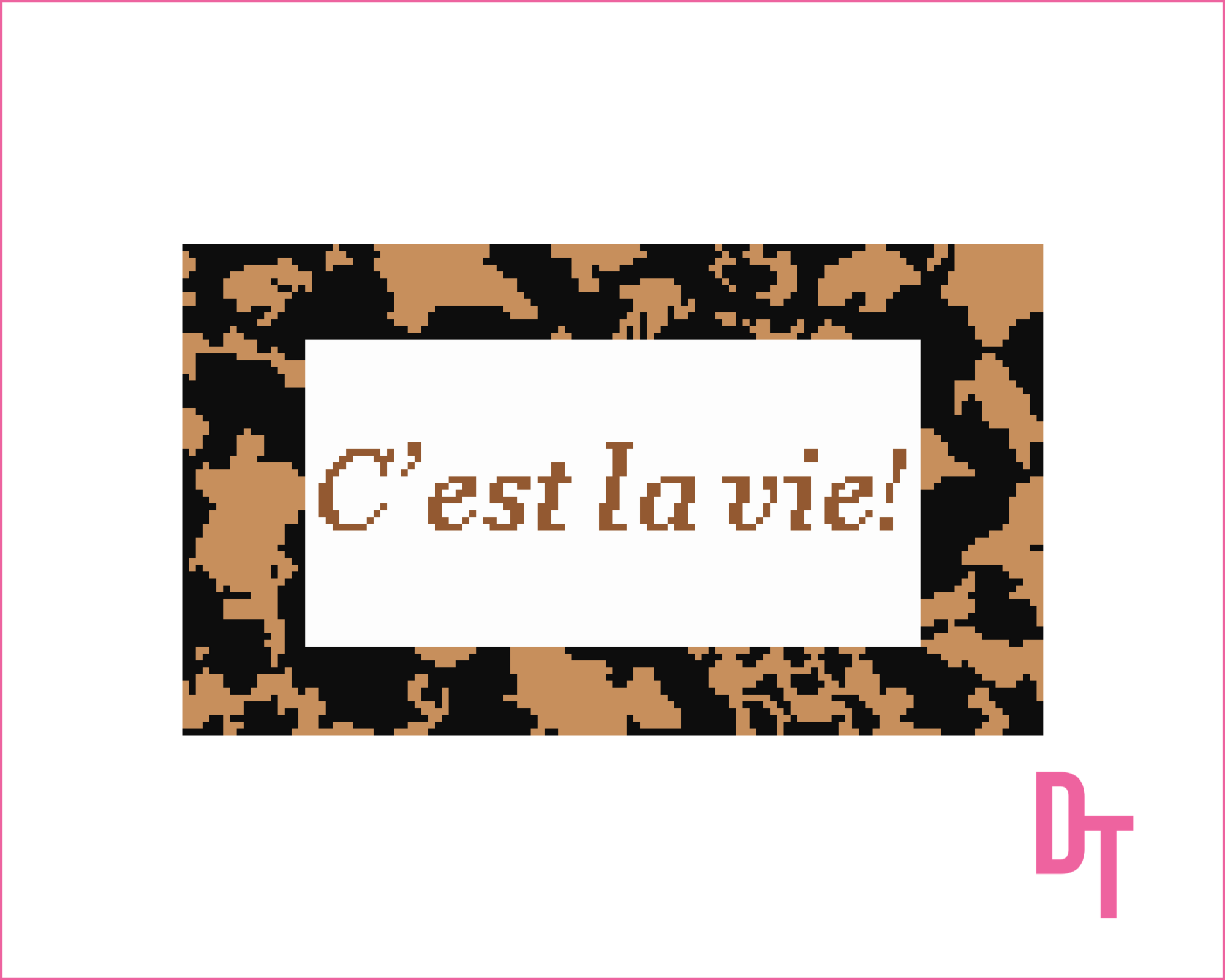 C'est La Vie! Needlepoint Canvas