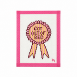 Got Out of Bed Ribbon Needlepoint Canvas
