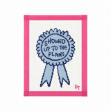 Showed Up to the Plans Ribbon Needlepoint Canvas