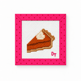 Small Slice Pumpkin Pie Needlepoint Canvas