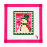 Frosty & Bright Snowman Needlepoint Canvas