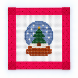 Mini Snow Globe Needlepoint Canvas