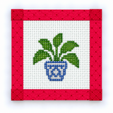 Mini Houseplant Needlepoint Canvas
