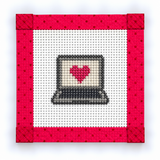 Love Online Mini Needlepoint Canvas