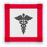 Code Pink Mini Needlepoint Canvas