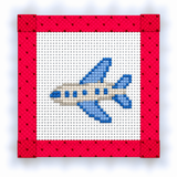 Jet Set Mini Needlepoint Canvas