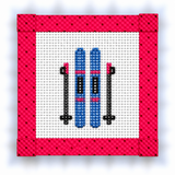Ski You Later Needlepoint Canvas